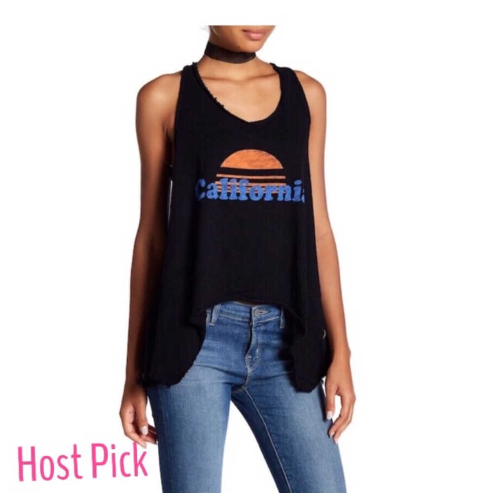 5/$25 Michelle by Comune California Black tank top small